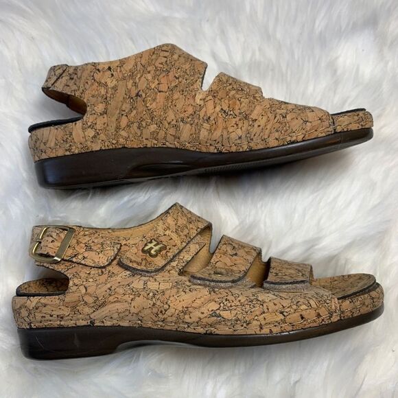 Helle Cork Print Comfort Sandal Style 356-f Size 7 - Picture 3 of 7